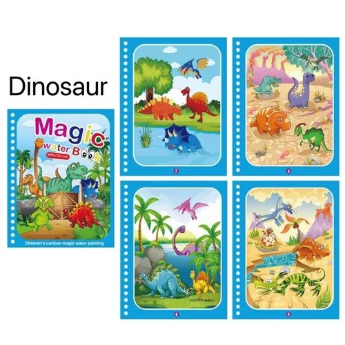 Magic Water Book – Reusable Water Drawing Book for Kids, Educational and Fun, Non-Toxic, Ideal for Learning Colors, Shapes, and Numbers