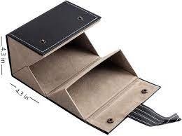 2 Slot Sunglasses Organizer – Black, Premium Eyewear Storage Case for Sunglasses and Eyeglasses, Stylish, Durable, and Space-Saving