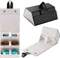 2 Slot Sunglasses Organizer – Black, Premium Eyewear Storage Case for Sunglasses and Eyeglasses, Stylish, Durable, and Space-Saving