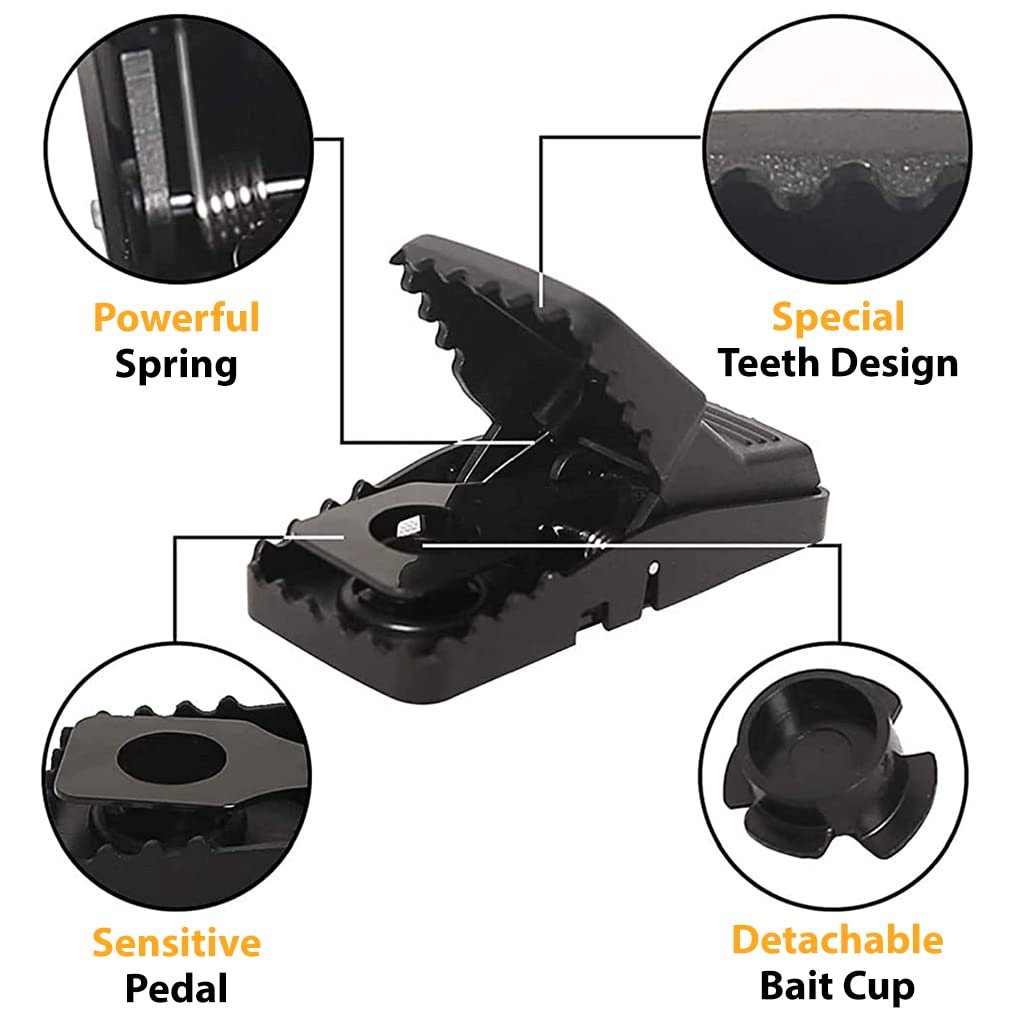 Rat Trap, Heavy-Duty Humane Rodent Catcher, Quick & Safe, Reusable Mouse & Rat Trap for Home, Office, Garden – Easy to Use, No Poison, No Mess