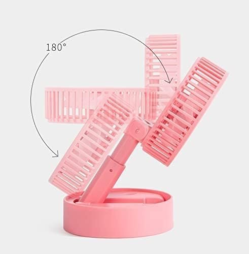 Telescopic Electric Desktop Fan, Height Adjustable, Foldable & Portable for Travel, Silent Table Top Fan for Bedside, Office Desk, Personal Cooling Fan