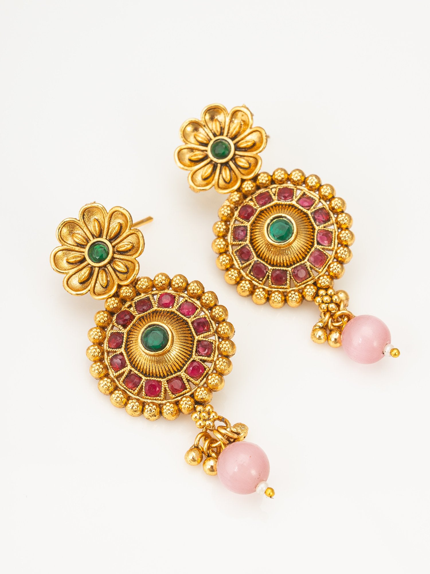 Stunning Gold Necklace and Earrings Set – A True Reflection of Elegance