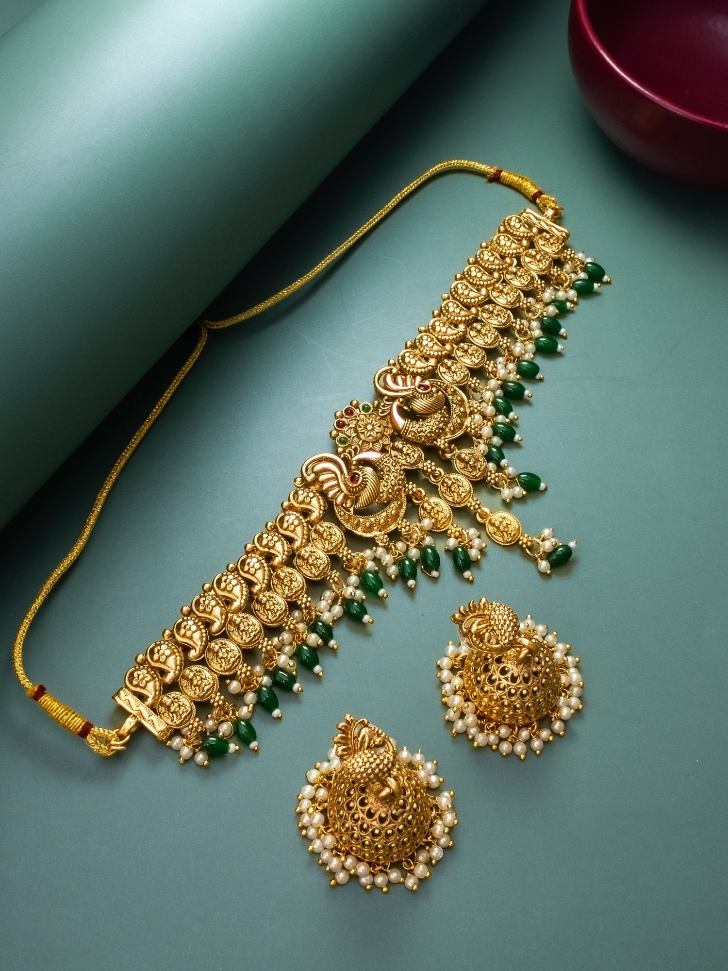 Sophisticated Gold Necklace with Earrings – The Jewelry of Your Dreams