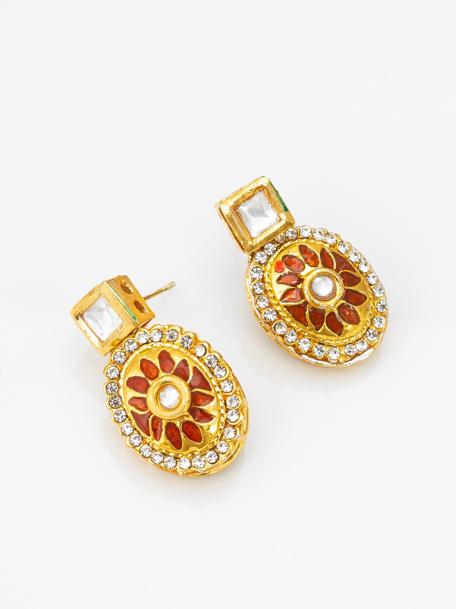 Regal Gold Necklace and Earrings Set – Perfect for Grand Occasions