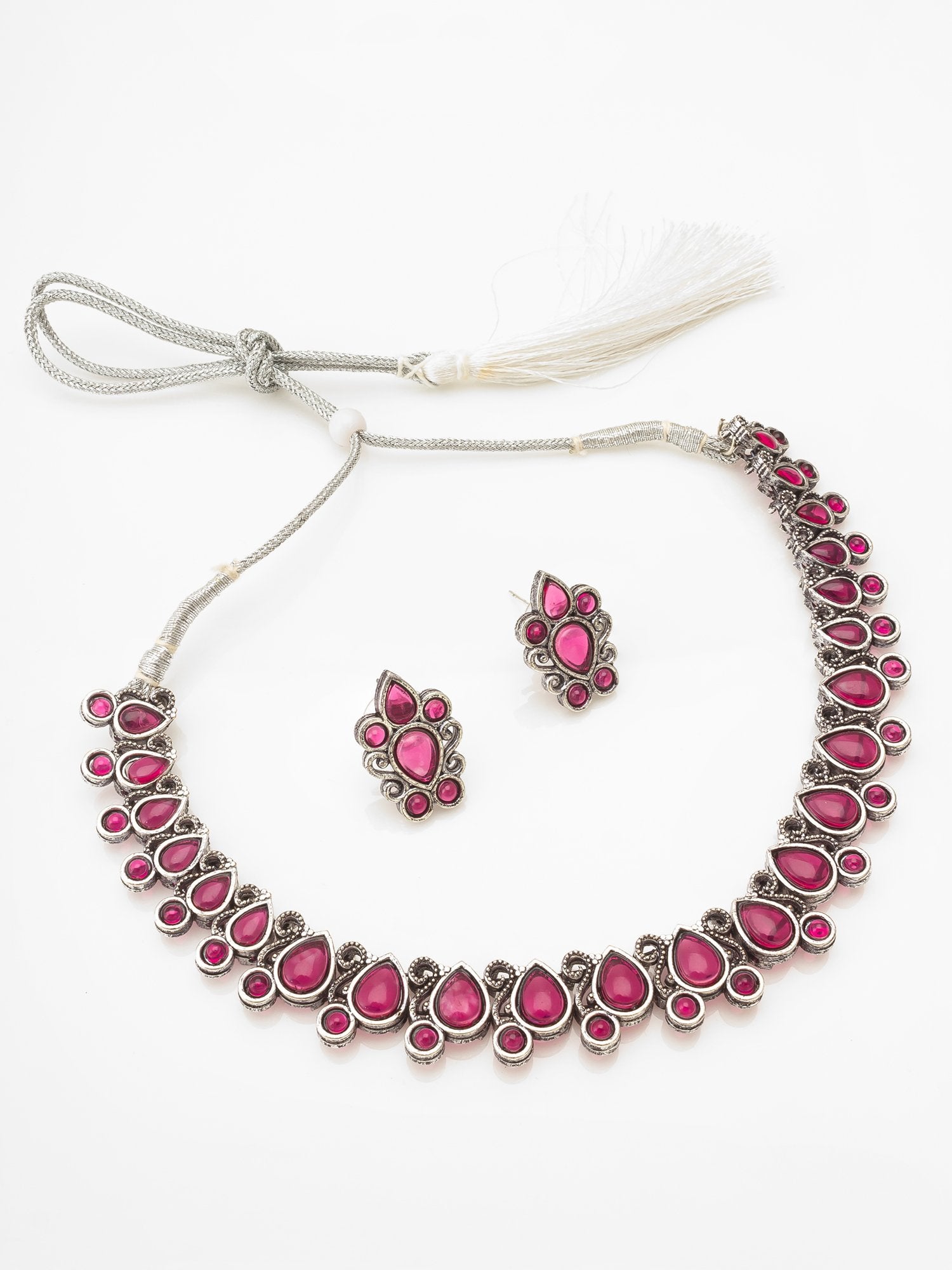 Regal Gold Necklace Set with Earrings – Crafted for Royalty