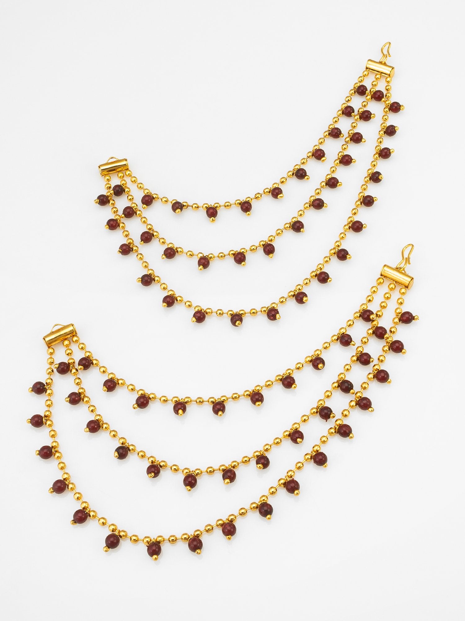 Vibrant Red Jhumka Earrings – A Pop of Color