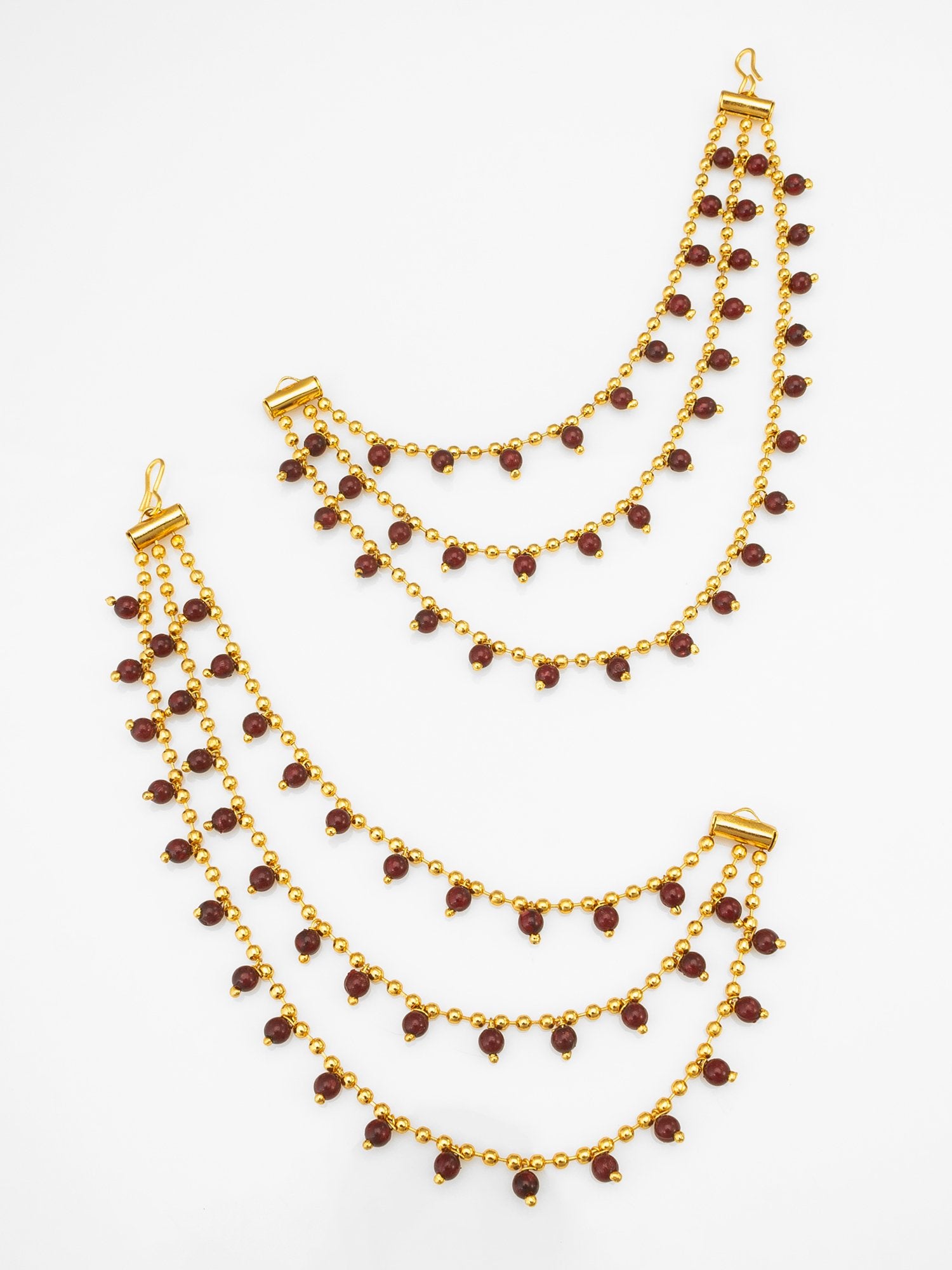 Vibrant Red Jhumka Earrings – A Pop of Color