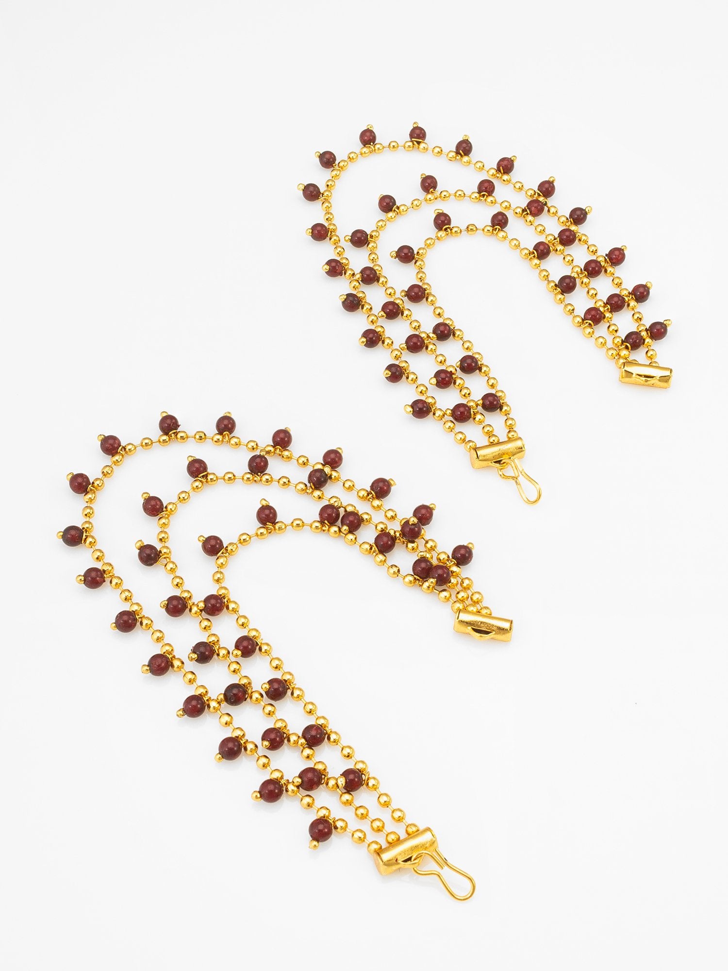 Vibrant Red Jhumka Earrings – A Pop of Color