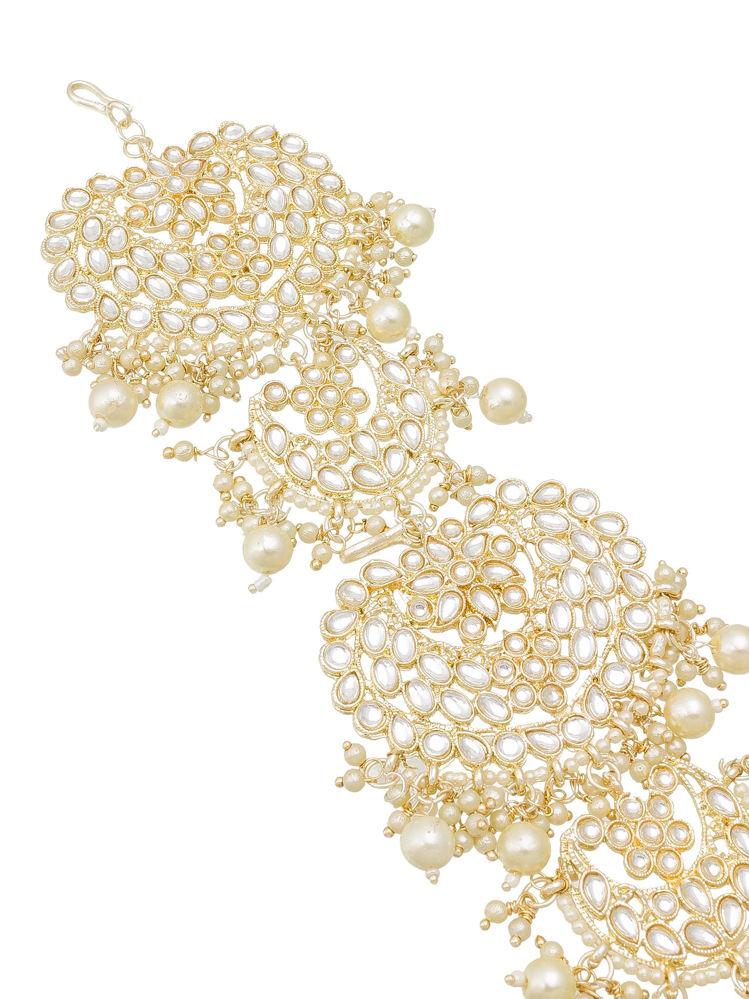 Vibrant Green Kundan Jhumka Earrings – A Symbol of Grace and Beauty