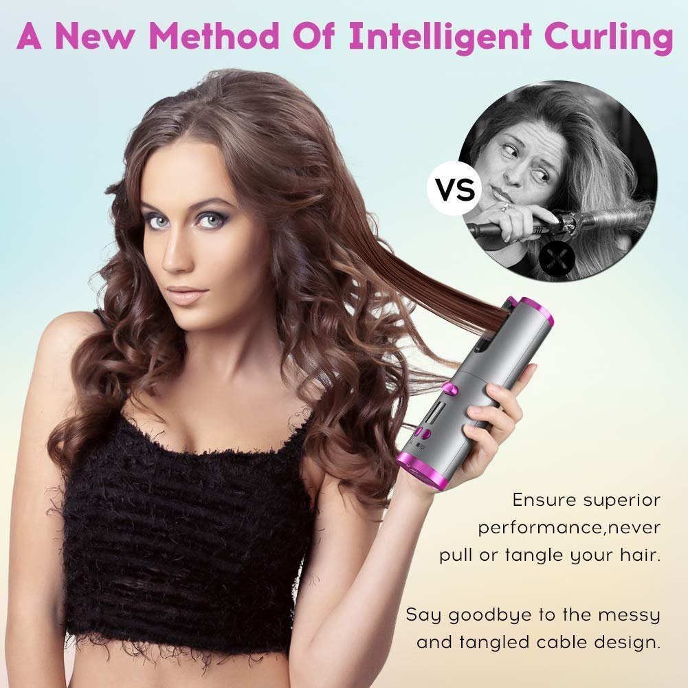 Wireless USB Auto Hair Curler – Perfect Curls, Anytime