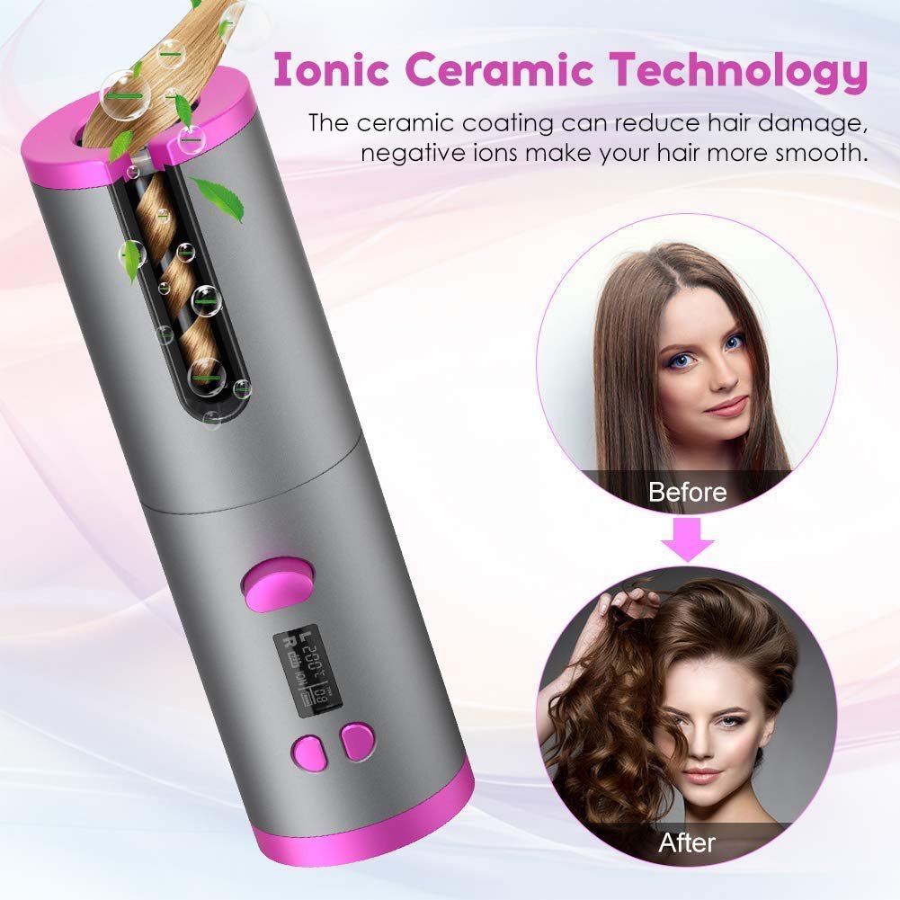 Wireless USB Auto Hair Curler – Perfect Curls, Anytime