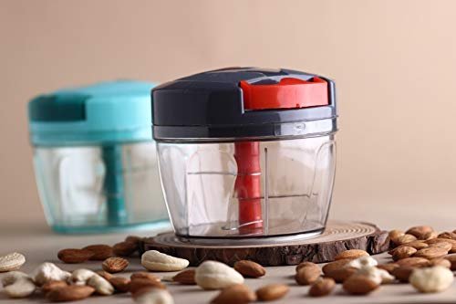 500ml Manual Food Chopper | Hand-Powered Vegetable Chopper & Cutter | Quick & Easy Onion, Garlic, Nuts, and Salad Chopper | BPA-Free, Durable & Portable Kitchen Tool