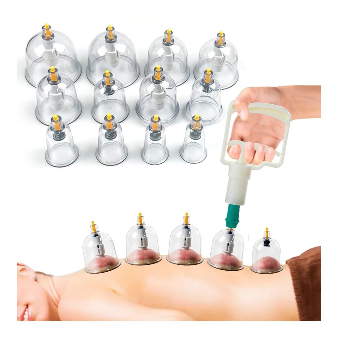 12 Cups Set for Cellulite Cupping Massager – Holistic Wellness Solution