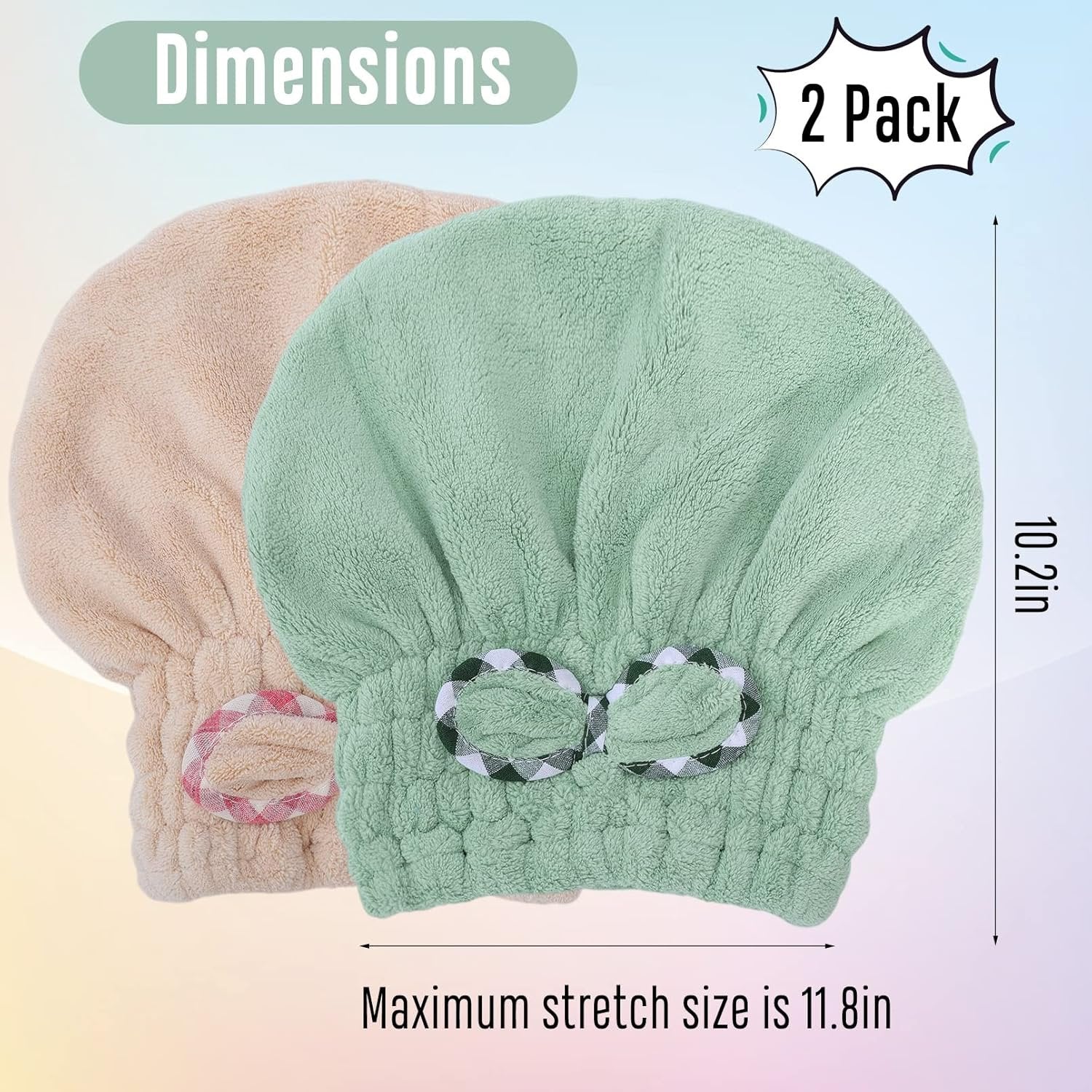 Hair Drying Bow Towel – Quick Drying with Style