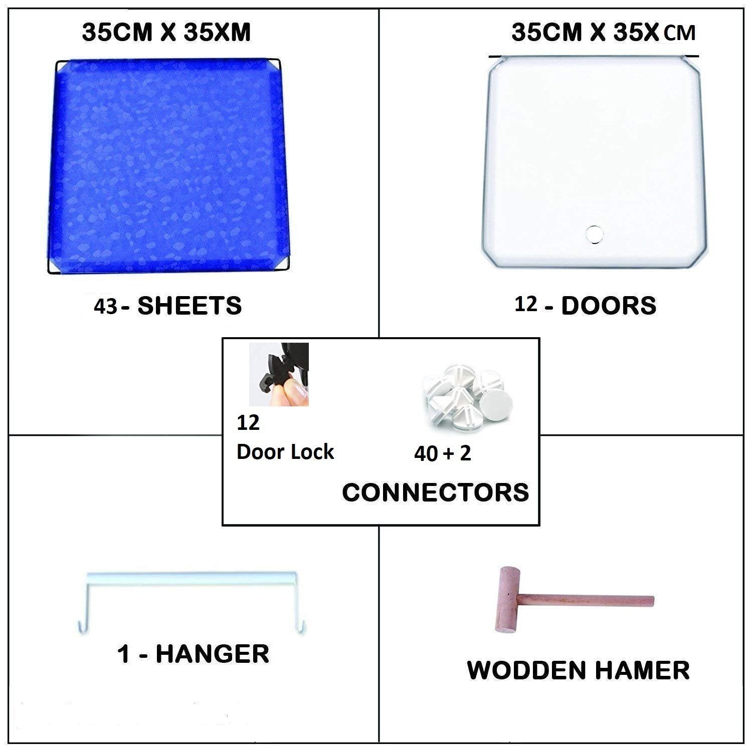 12 Door Plastic Sheet Wardrobe Storage Rack – Organize Your Space