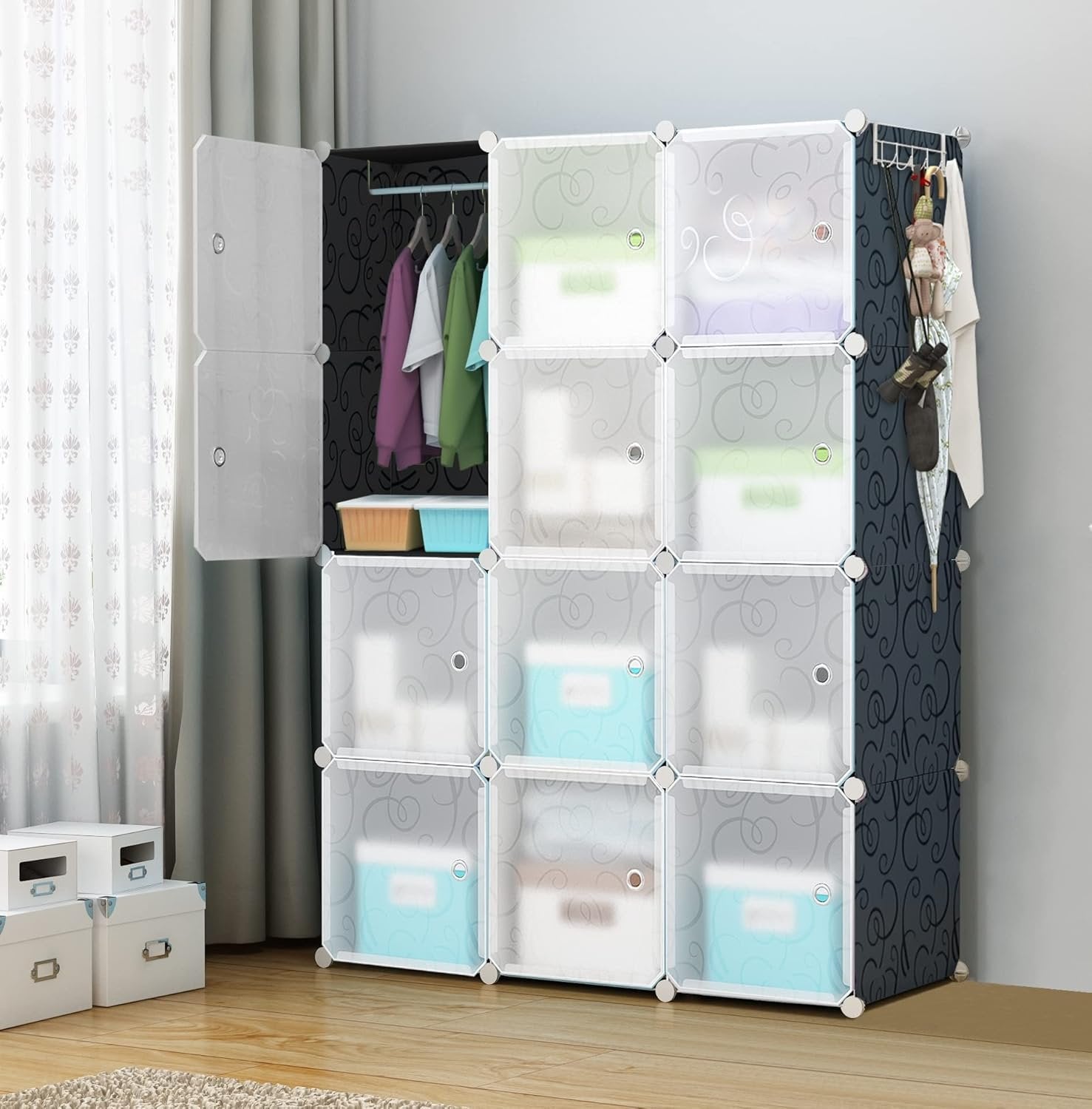12 Door Plastic Sheet Wardrobe Storage Rack – Organize Your Space