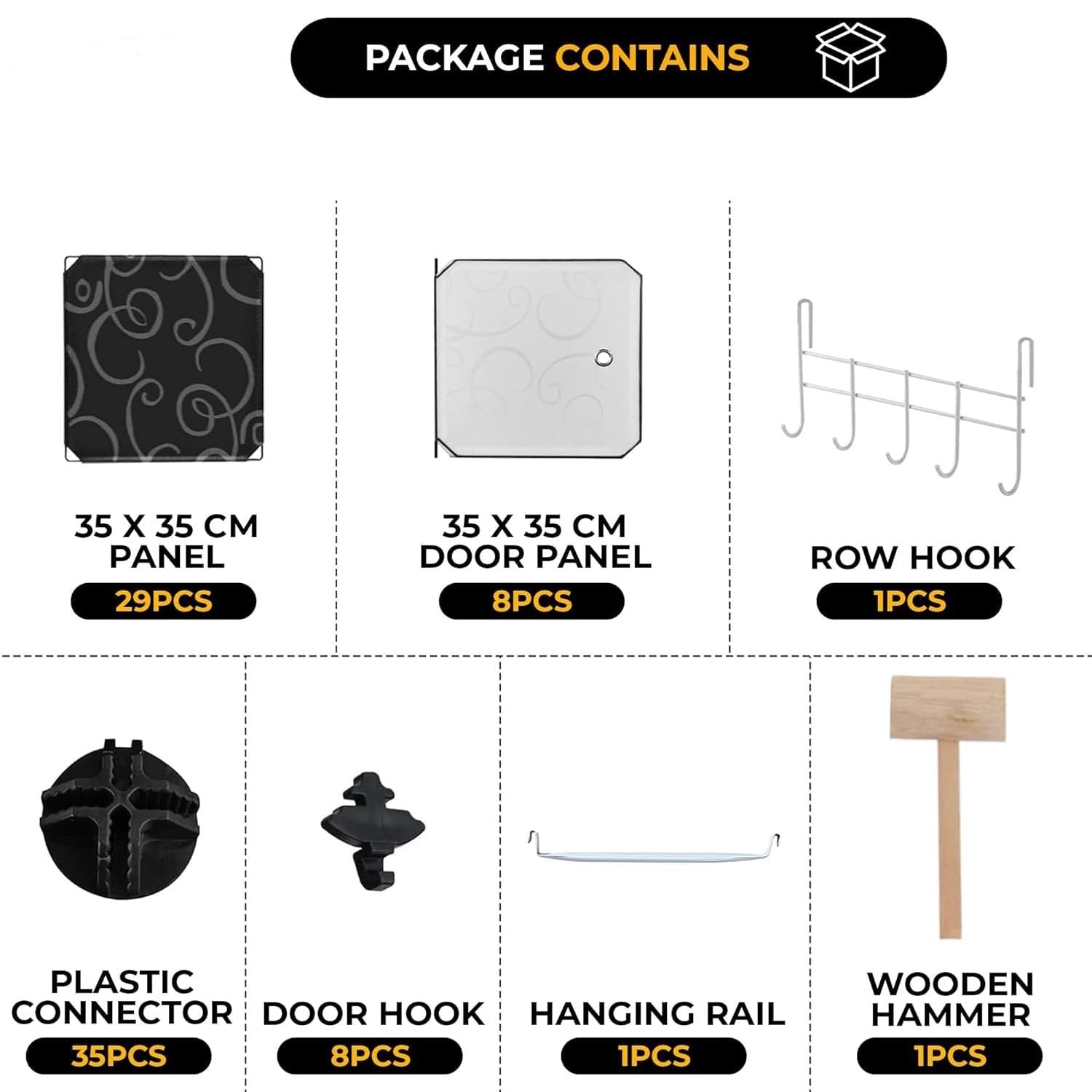 8 Door Plastic Sheet Wardrobe Storage Rack – Organize with Ease