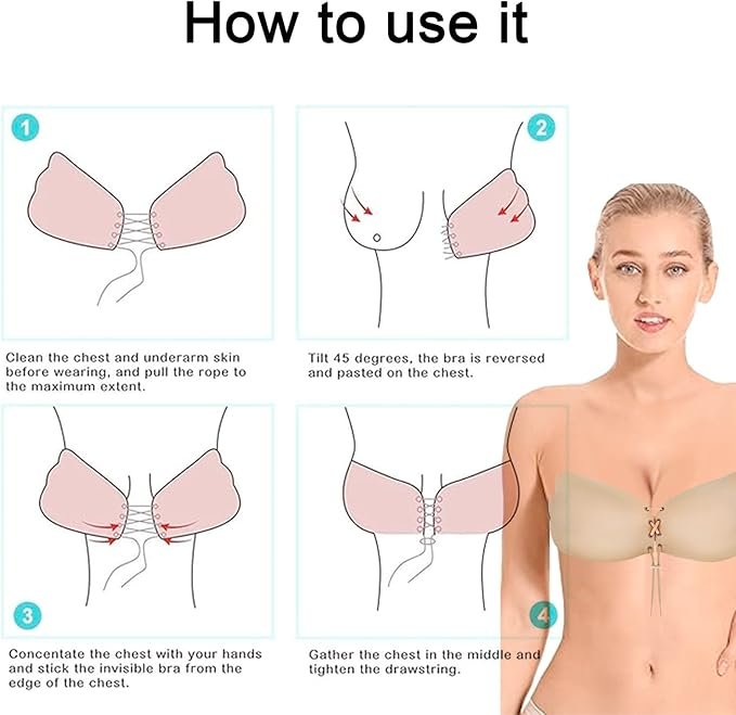 Wire-Free Stick-On Bra for Women – Confidence Without Straps