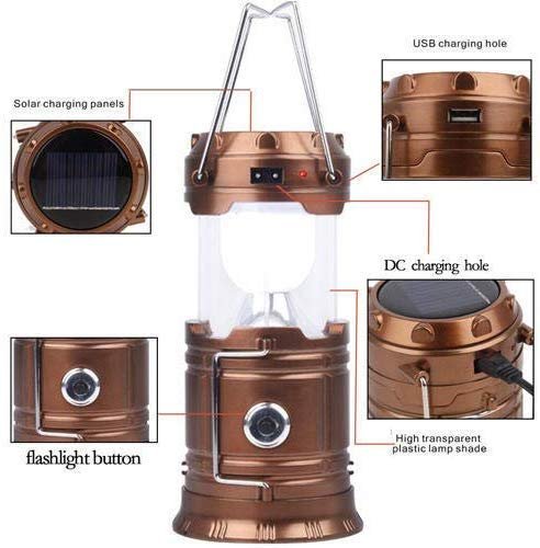 Camping Lantern Torch Solar Light – Dual-Powered Lighting