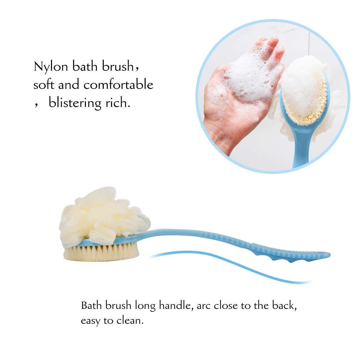 Bath Brush With Handle