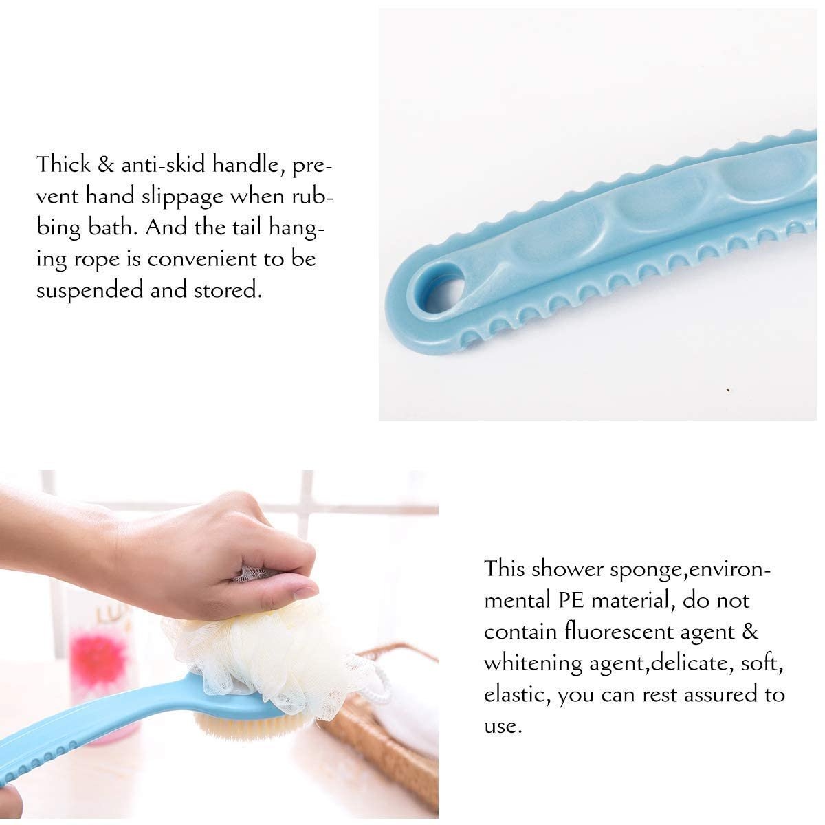 Bath Brush With Handle