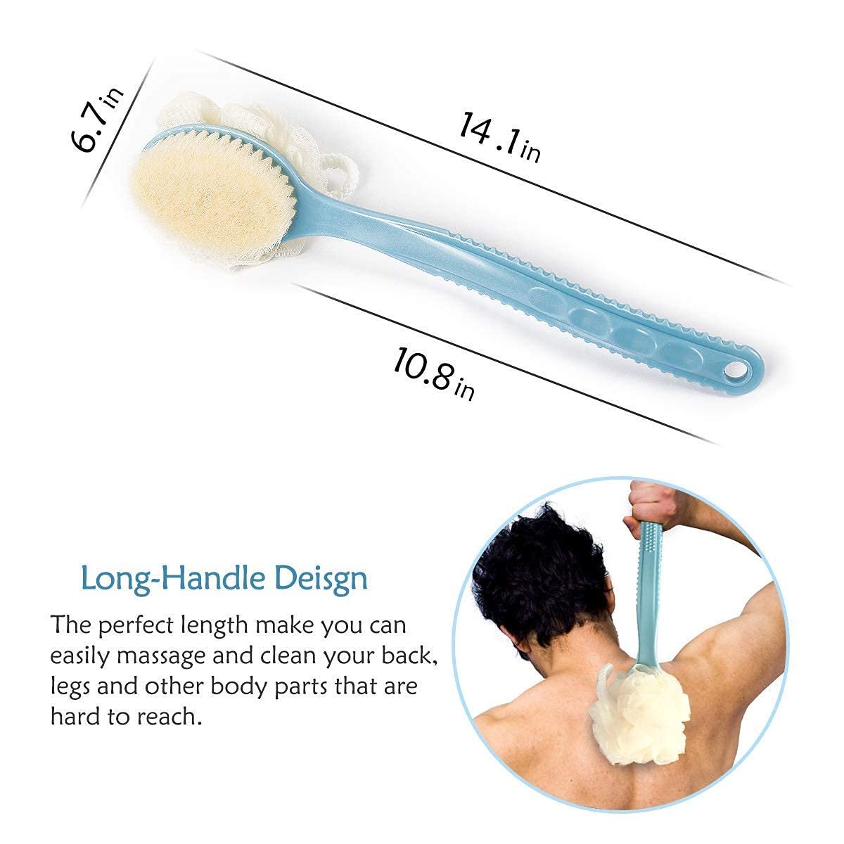 Bath Brush With Handle