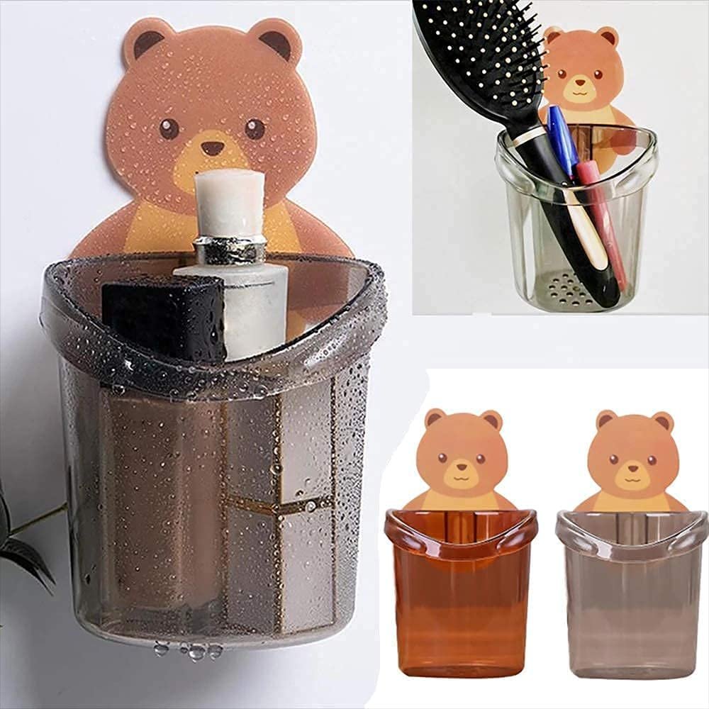 Teddy Bear Toothbrush Holder Cup Plastic