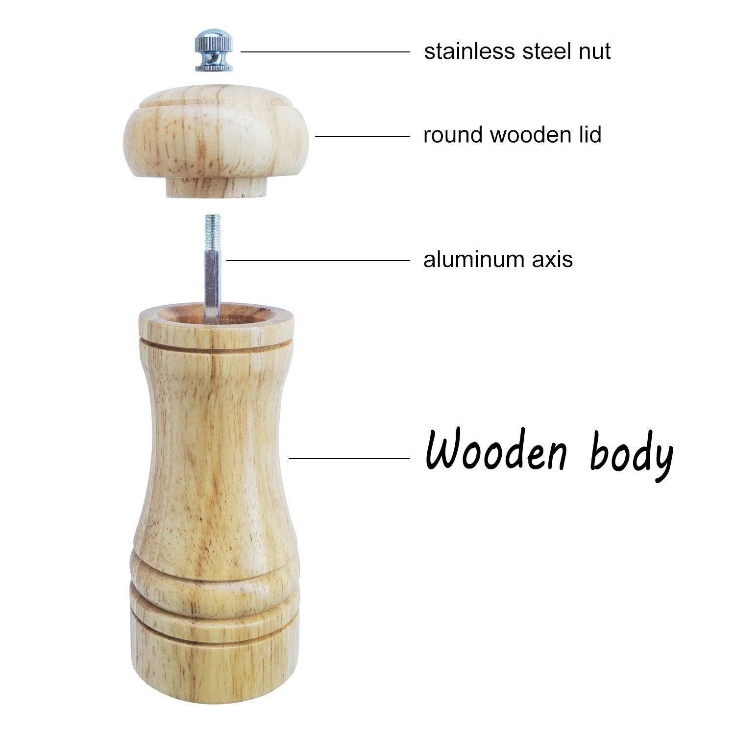 WOODEN PEPPER GRINDER