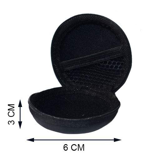 Round Zippered Earphone Cover – Protective Case for Earphones & Earbuds, Compact & Portable