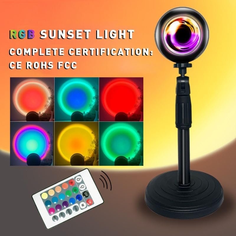 Sunset Projection Lamp – Create a Relaxing Ambience with LED Color Changing Lights