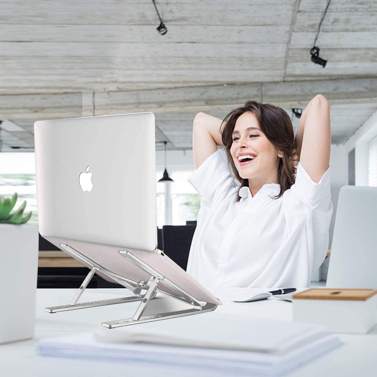 Aluminum Folding Laptop Table – Portable, Adjustable Desk for Home, Office, & Travel