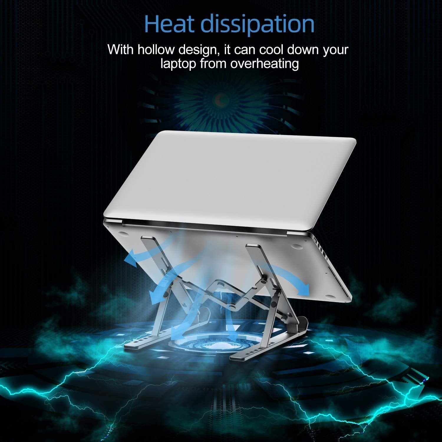 Aluminum Folding Laptop Table – Portable, Adjustable Desk for Home, Office, & Travel