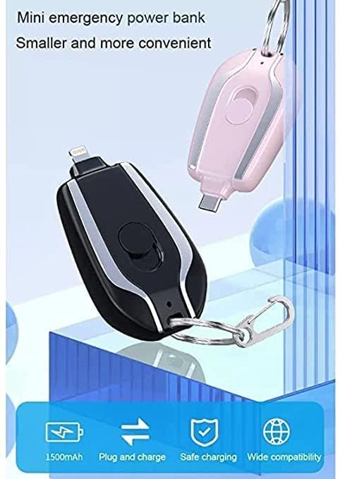 Portable Key Chain Power Bank (C Type Pin) – Compact & Powerful Charging Solution
