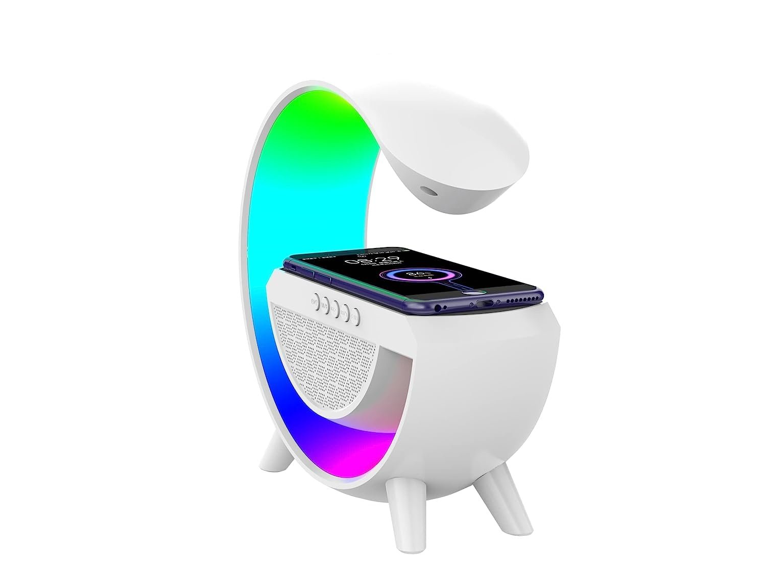 G Speaker Lamp & Alarm Clock with Charger – Multi-Function Bluetooth Speaker, LED Lamp, and Clock