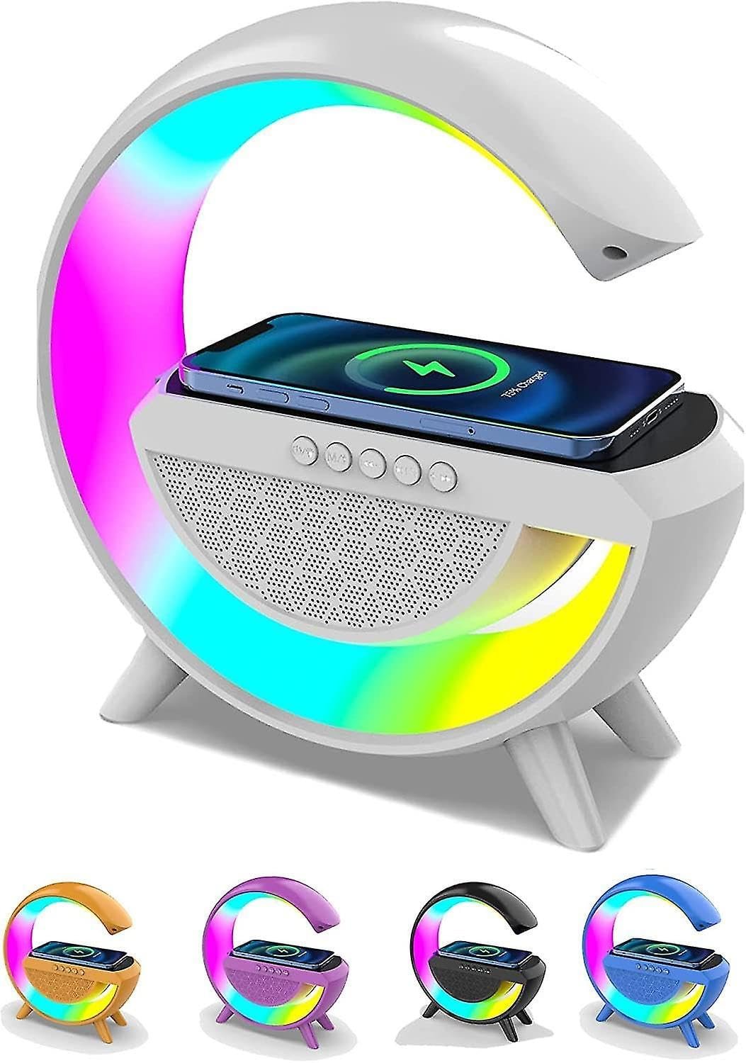 G Speaker Lamp & Alarm Clock with Charger – Multi-Function Bluetooth Speaker, LED Lamp, and Clock