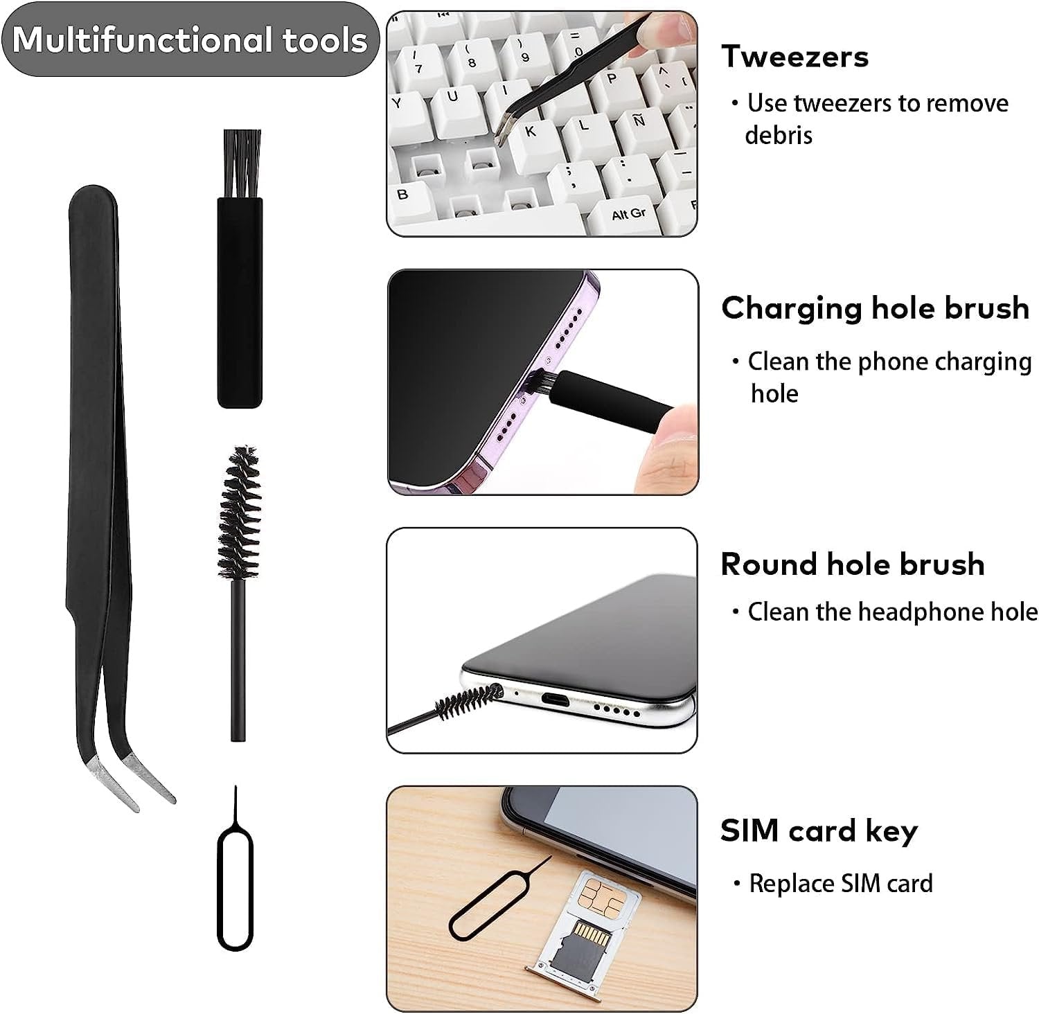 18-IN-1 Smart Cleaning Kit Tool Set – All-in-One Cleaning Solution for Electronics, Keyboards, and Gadgets