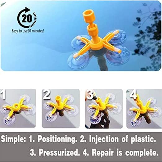 Windscreen Glass Crack Repairing Kit – Car Glass Crack & Chip Fixing Solution