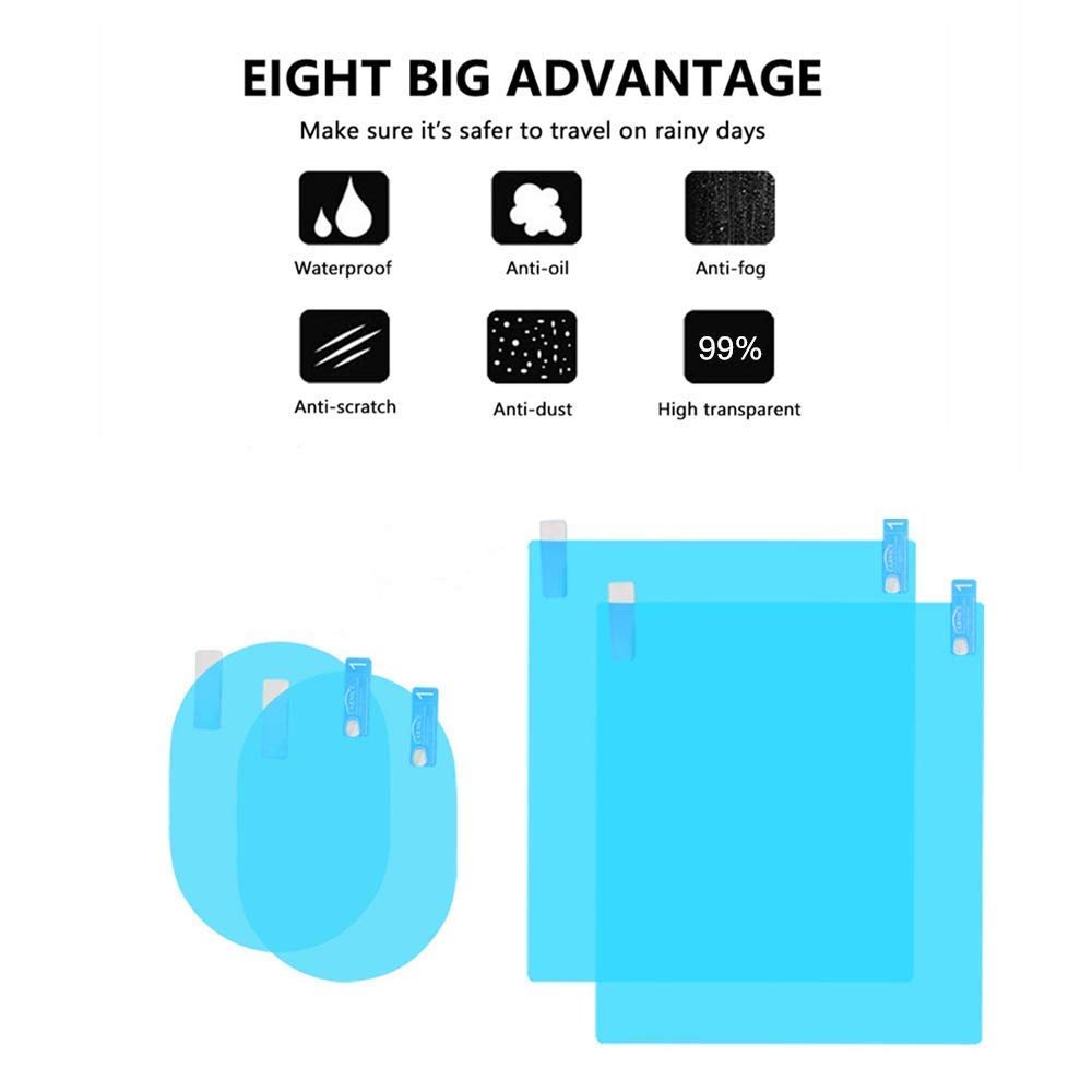 Anti-Fog Film (Oval) – Clear Vision Film for Car Windows & Mirrors