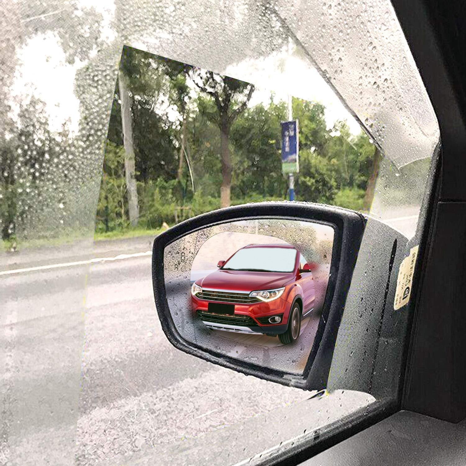 Anti-Fog Film (Oval) – Clear Vision Film for Car Windows & Mirrors