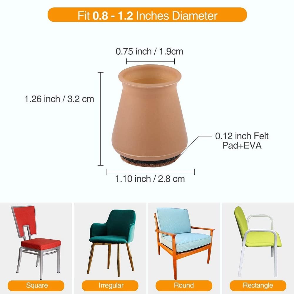 1 Pc Anti Slip Chair Leg Cover – Durable and Protective Furniture Leg Caps for Floors