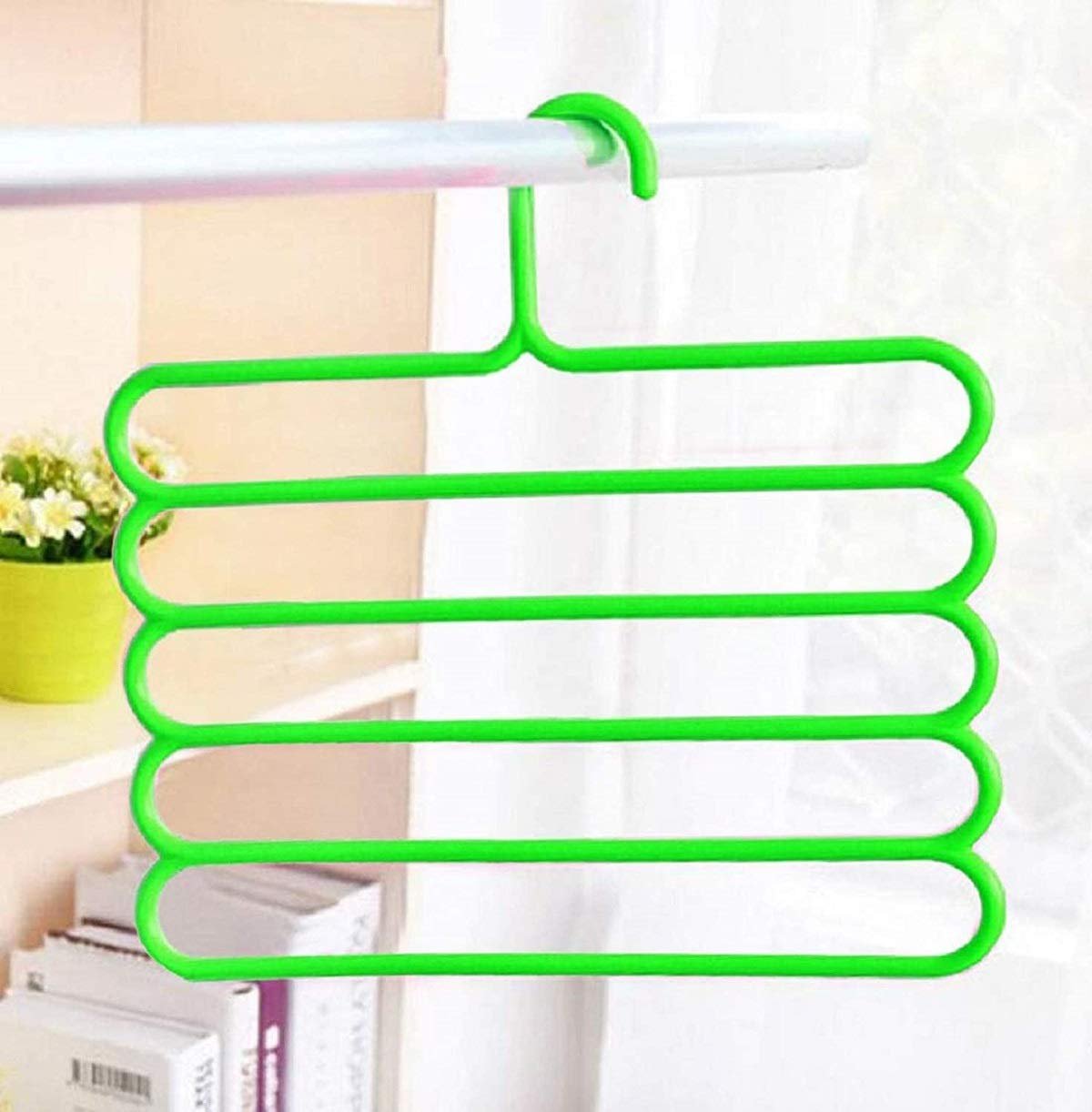 5 Layer Plastic Hanger – Heavy Duty Multi-Layer Clothes Hanger for Closet Organization