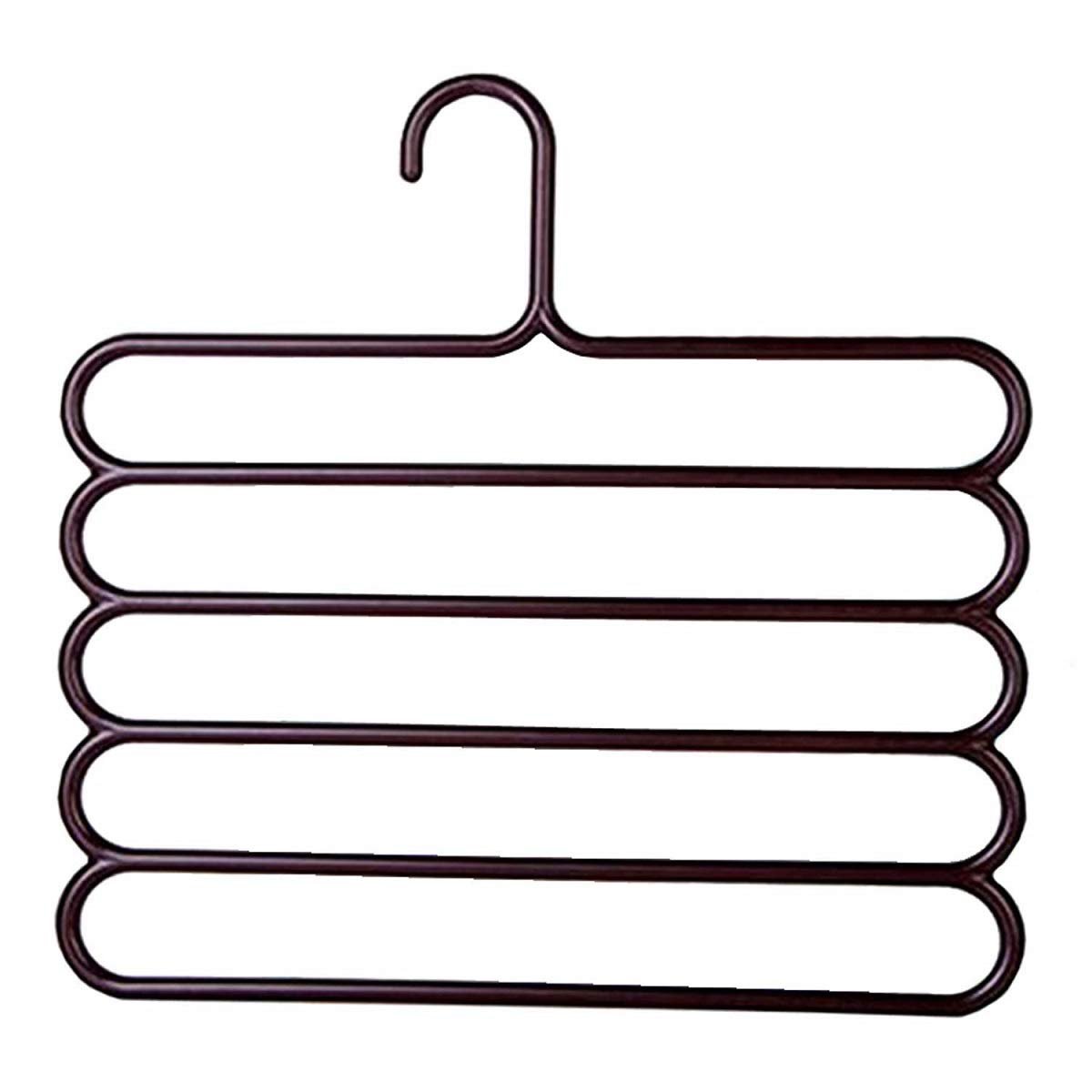 5 Layer Plastic Hanger – Heavy Duty Multi-Layer Clothes Hanger for Closet Organization