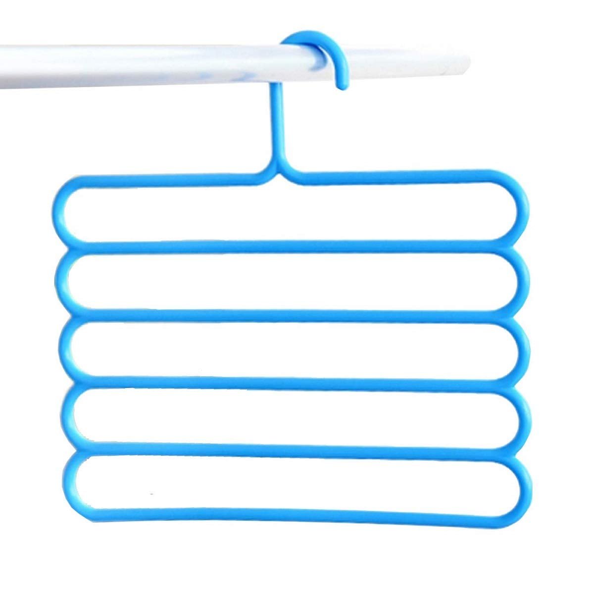 5 Layer Plastic Hanger – Heavy Duty Multi-Layer Clothes Hanger for Closet Organization
