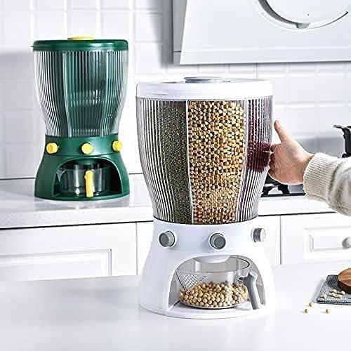4 in 1 Airtight Cereal Rice Dispensers – Convenient and Durable Food Storage Containers for Kitchen