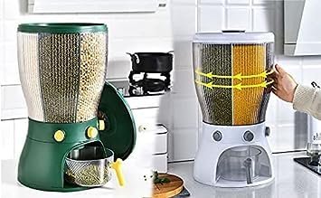 4 in 1 Airtight Cereal Rice Dispensers – Convenient and Durable Food Storage Containers for Kitchen