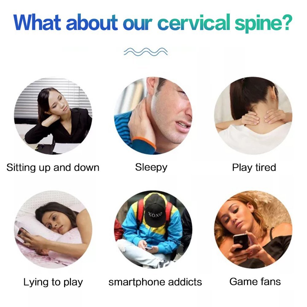 Electric Neck Massager ? Smart Heating & Pulse Technology | Portable Neck Relaxation Device for Pain Relief, Muscle Tension, and Stress | Wireless, Rechargeable