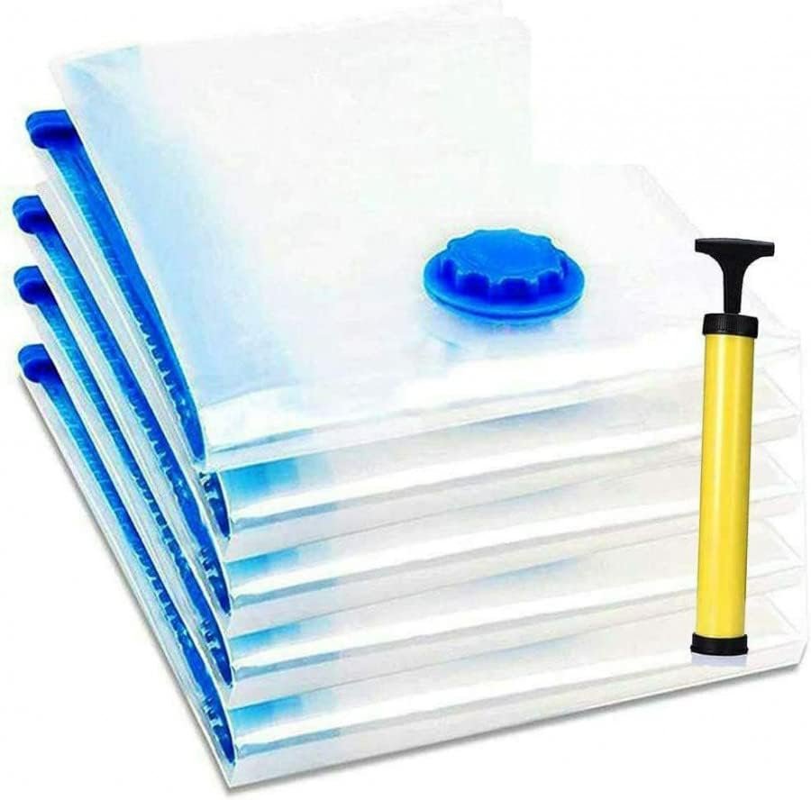 Space Saving Vacuum Storage Bag ? Compression Bags for Clothes, Bedding & Travel | Reusable, Airtight & Durable Vacuum Seal Organizer