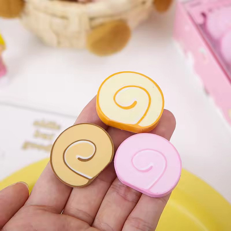 Cookie Shaped Erasers ? Pack of 3 ? Fun and Realistic Erasers for Kids, Students, and Collectors ? Soft, Non-Toxic, Durable ? Perfect for School Supplies, Party Favors, and Gifts