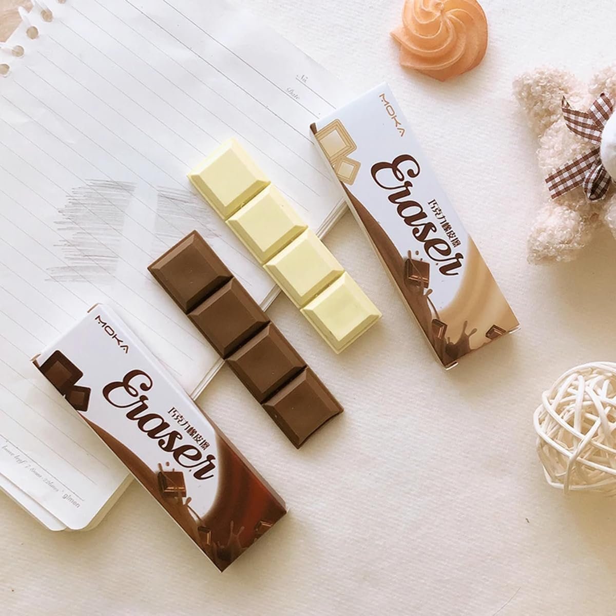 Cadbury Shaped Eraser ? 1 PC ? Fun and Realistic Chocolate Bar Design ? Cute, Creative, and Unique Eraser for Kids, Students, and Collectors ? Non-Toxic, Durable, Perfect for School and Gifts