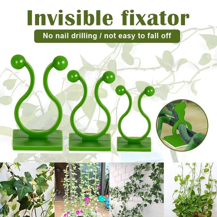 Plant Climbing Fixing Clip (30pc) | Adjustable Garden Plant Support Clips | Secure Climbing Plants, Vines, and Tomatoes